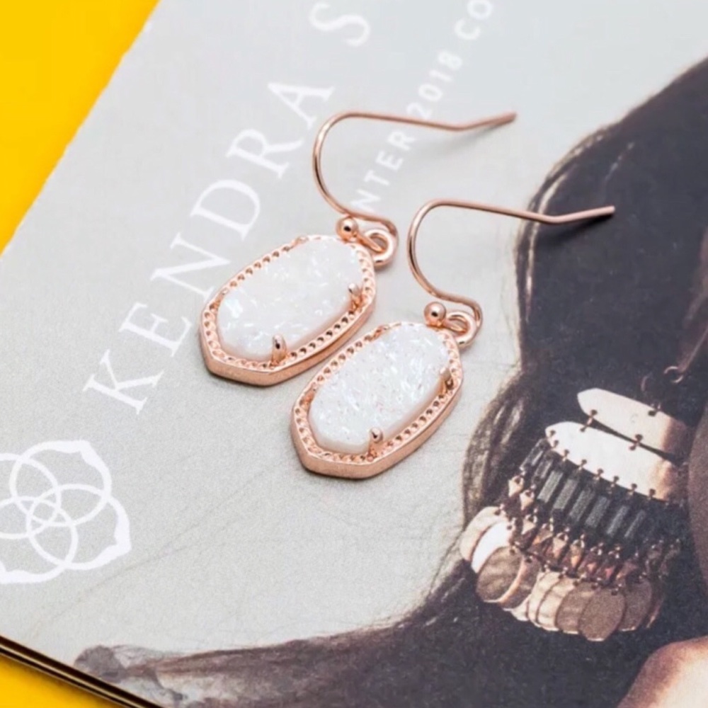 Kendra Scott • Iridescent Drusy Lee Earrings - Picture 5 of 6